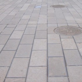 達州青石室外廣場地鋪效果