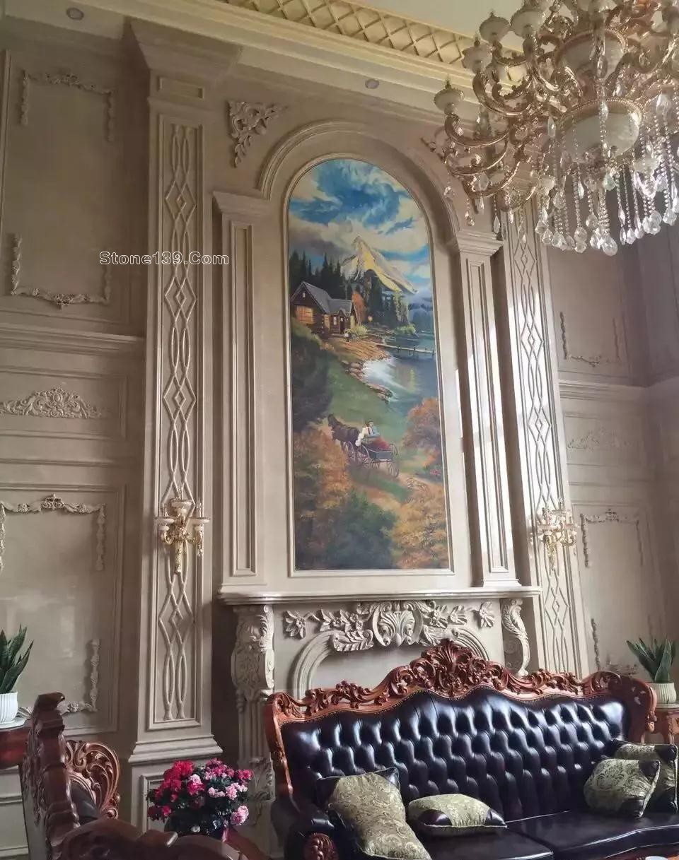 50款復式樓躍層挑高石材背景墻實景案例欣賞 復式樓挑高躍層石材背景墻