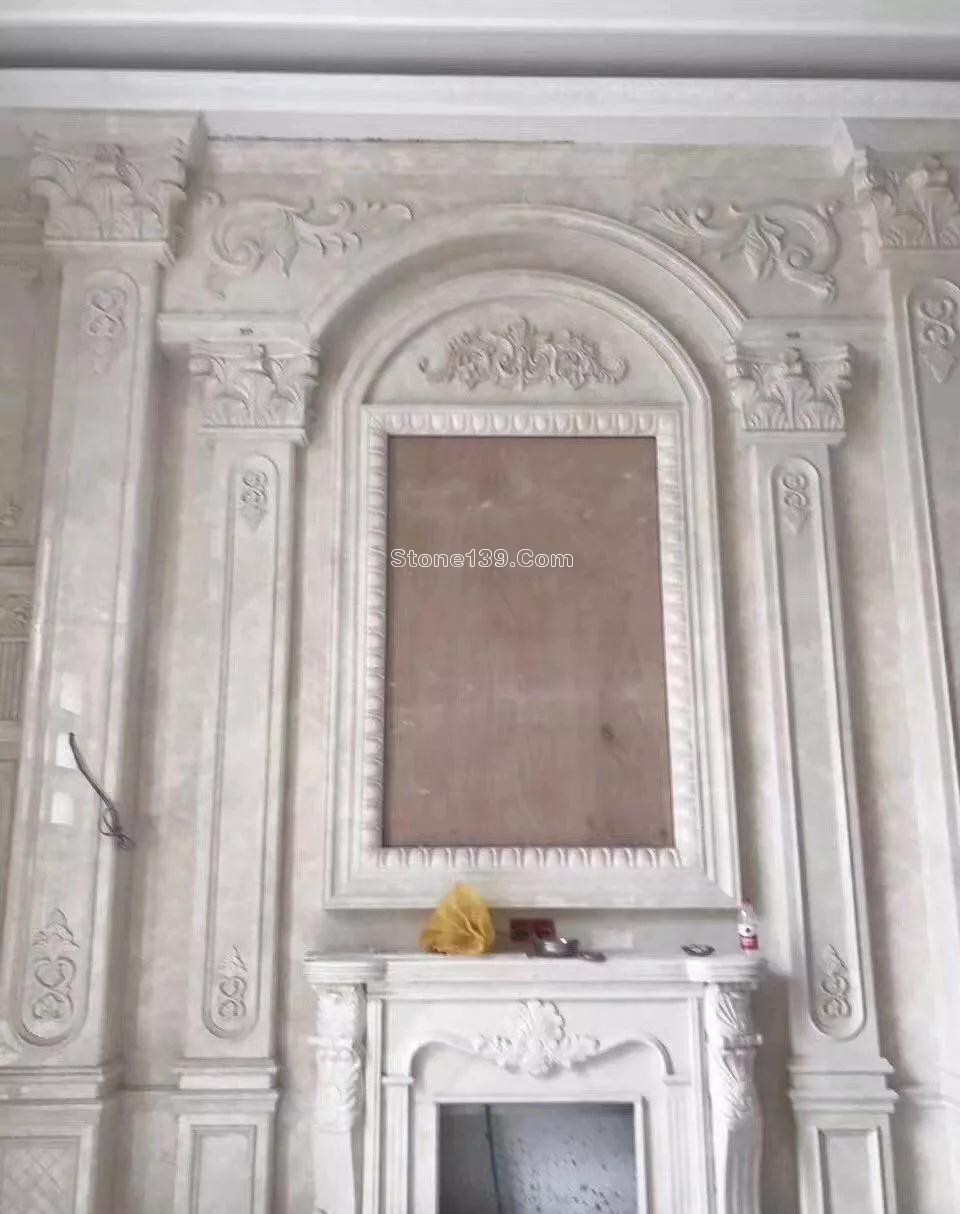 50款復式樓躍層挑高石材背景墻實景案例欣賞 復式樓挑高躍層石材背景墻