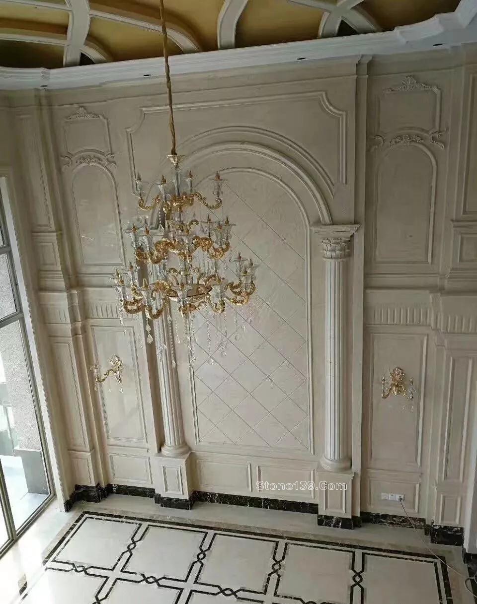 50款復式樓躍層挑高石材背景墻實景案例欣賞 復式樓挑高躍層石材背景墻