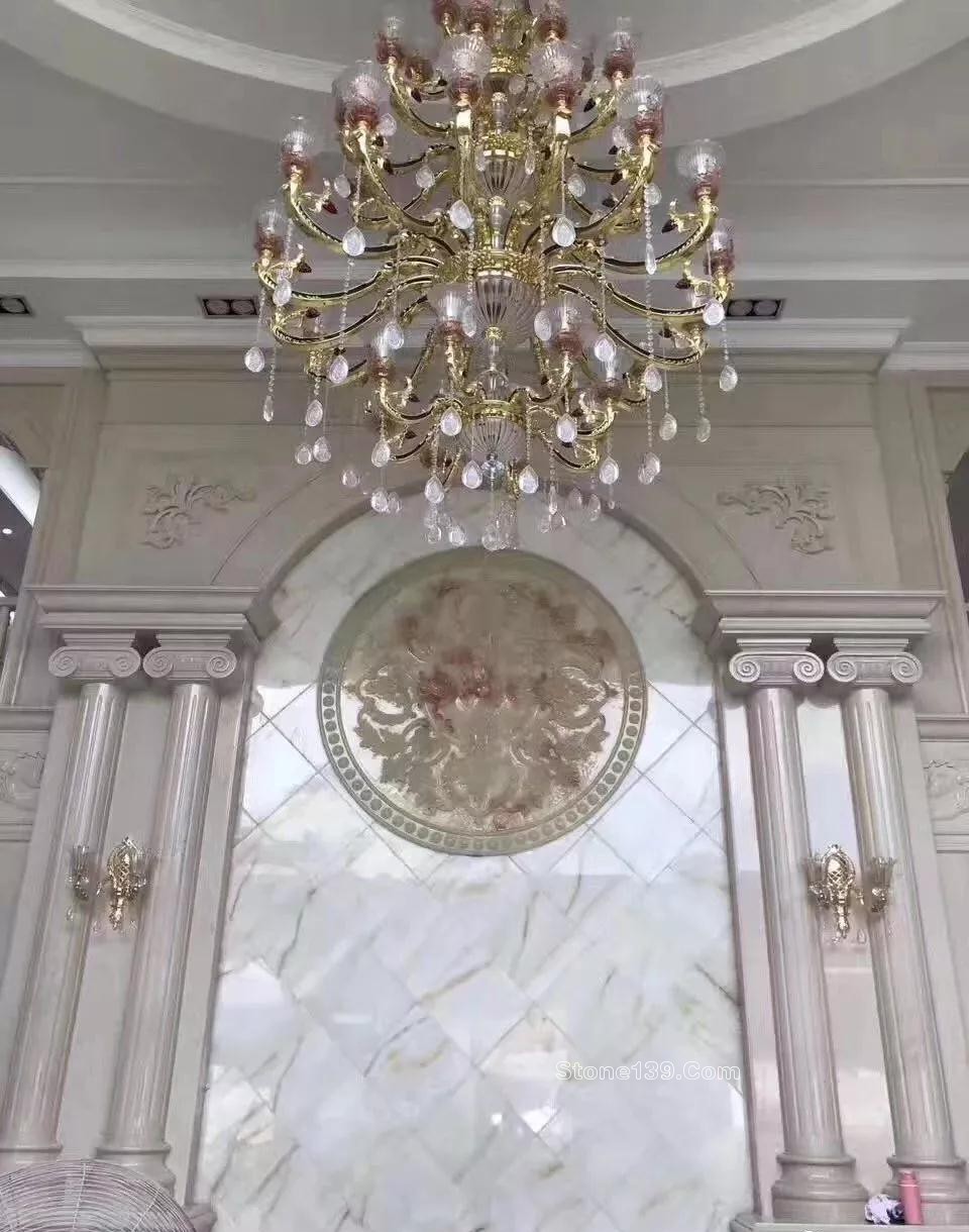 50款復式樓躍層挑高石材背景墻實景案例欣賞 復式樓挑高躍層石材背景墻