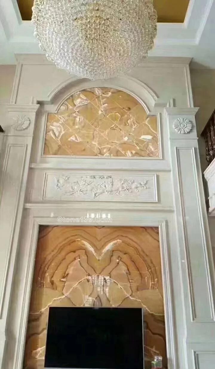 50款復式樓躍層挑高石材背景墻實景案例欣賞 復式樓挑高躍層石材背景墻