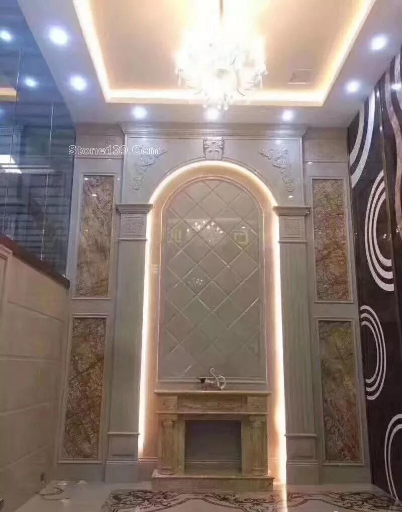 50款復式樓躍層挑高石材背景墻實景案例欣賞 復式樓挑高躍層石材背景墻