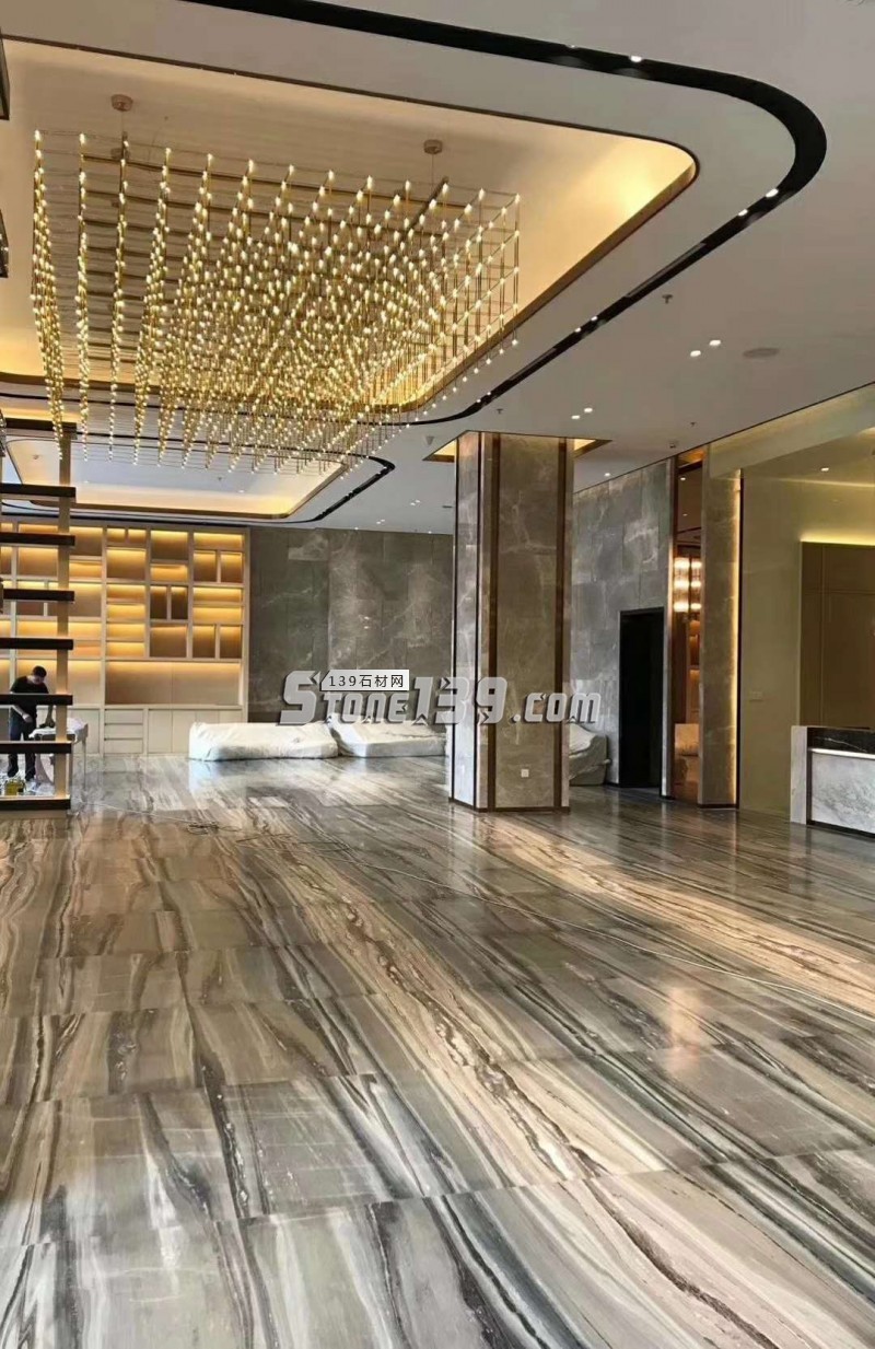 意大利藍金沙大理石裝飾案例