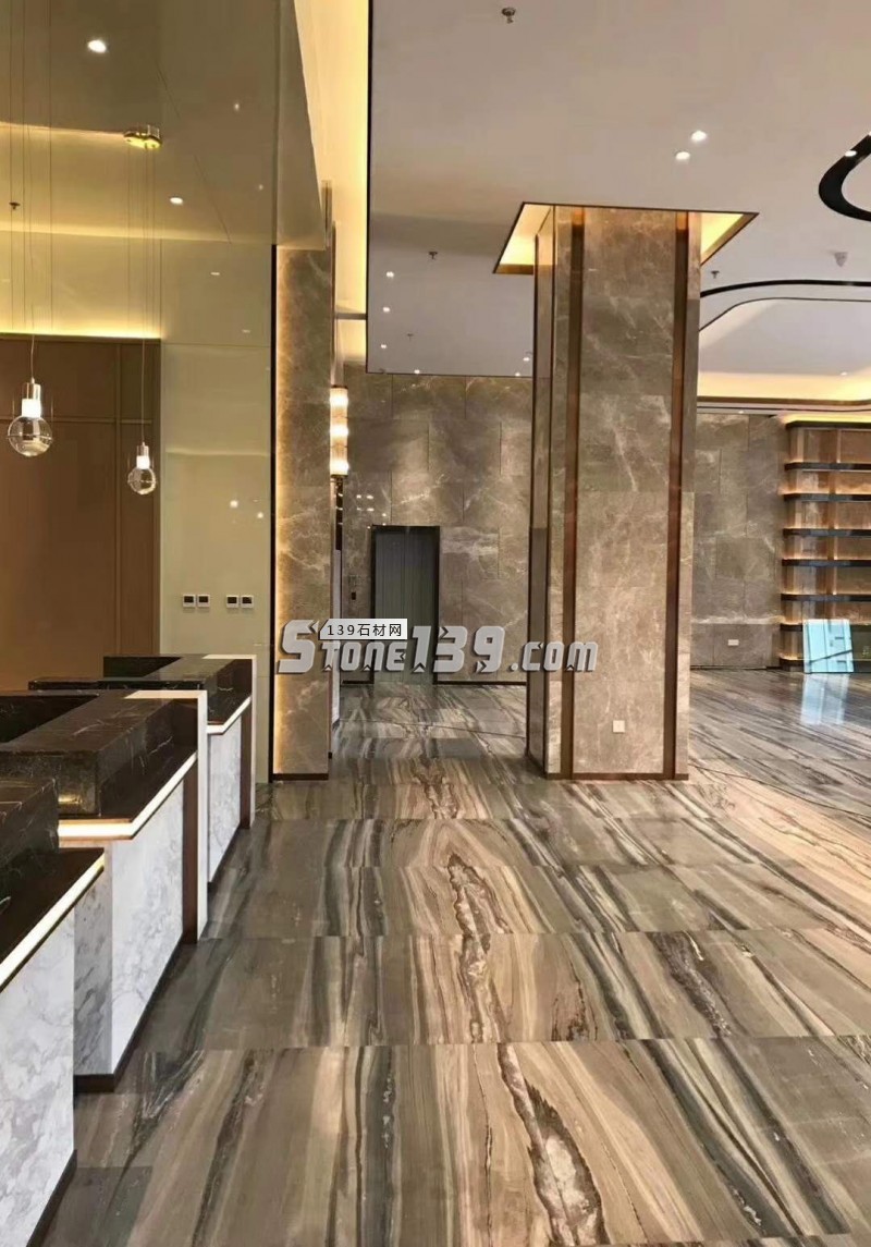 意大利藍金沙大理石裝飾案例