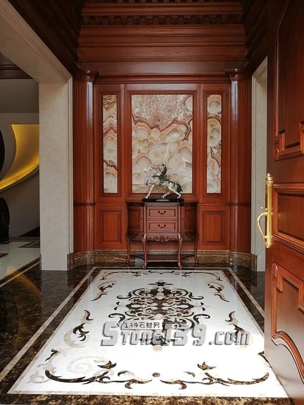 大理石豪宅家裝,中信山語湖別墅