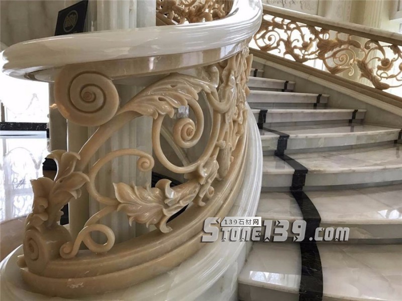 大理49款室內(nèi)大理石旋轉(zhuǎn)樓梯裝飾實例欣賞