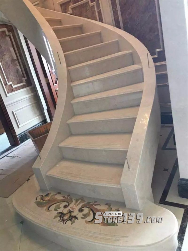 大理49款室內(nèi)大理石旋轉(zhuǎn)樓梯裝飾實例欣賞