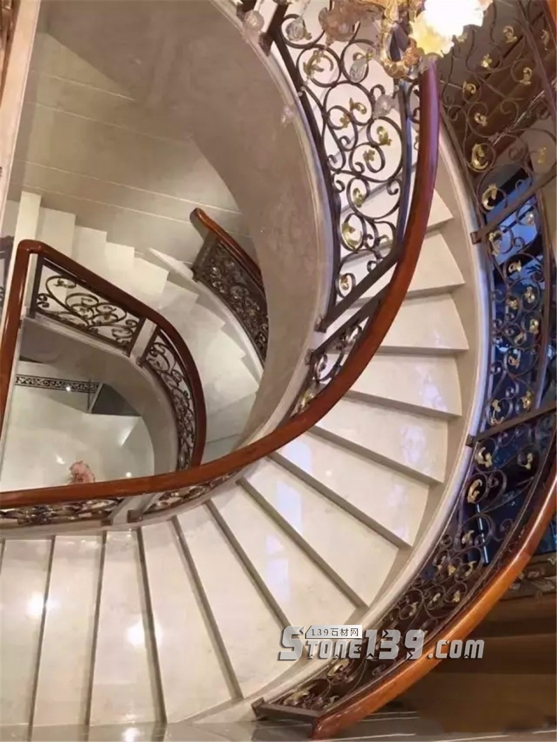 大理49款室內(nèi)大理石旋轉(zhuǎn)樓梯裝飾實例欣賞