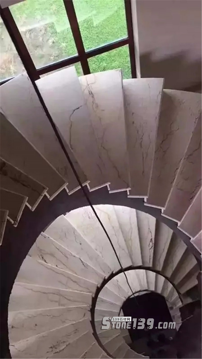 大理49款室內(nèi)大理石旋轉(zhuǎn)樓梯裝飾實例欣賞