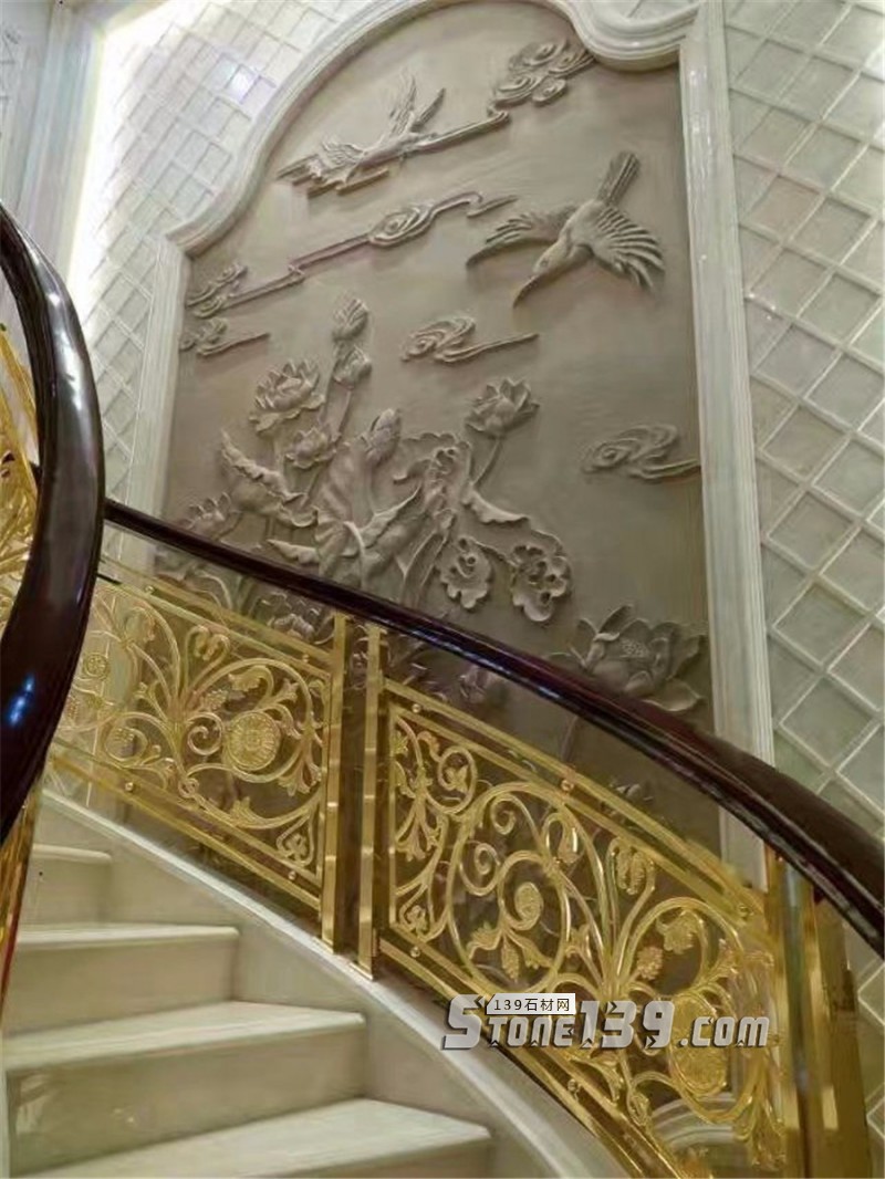 大理49款室內(nèi)大理石旋轉(zhuǎn)樓梯裝飾實例欣賞