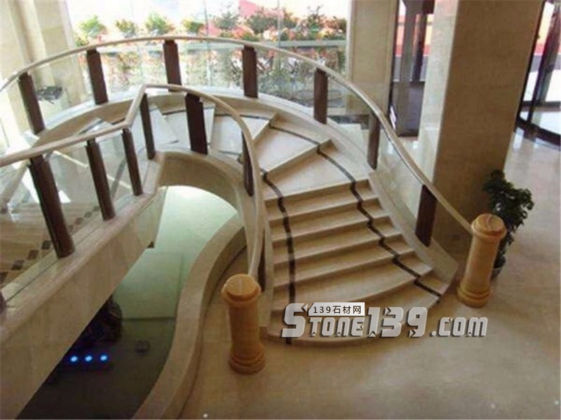 大理49款室內(nèi)大理石旋轉(zhuǎn)樓梯裝飾實例欣賞