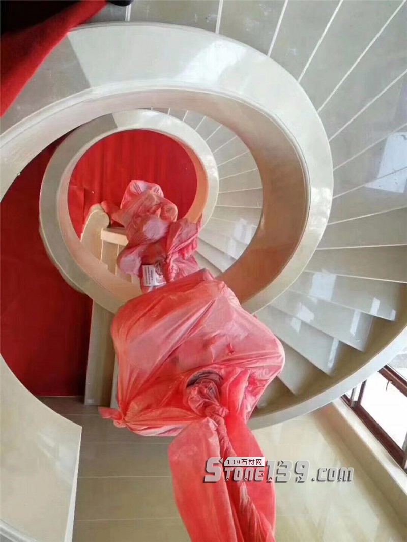 大理49款室內(nèi)大理石旋轉(zhuǎn)樓梯裝飾實例欣賞