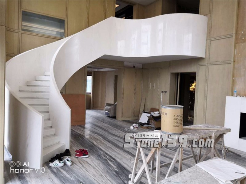 大理49款室內(nèi)大理石旋轉(zhuǎn)樓梯裝飾實例欣賞