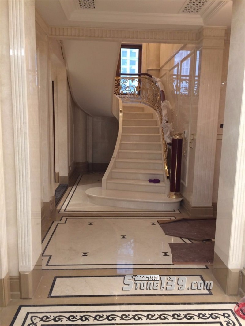 大理49款室內(nèi)大理石旋轉(zhuǎn)樓梯裝飾實例欣賞