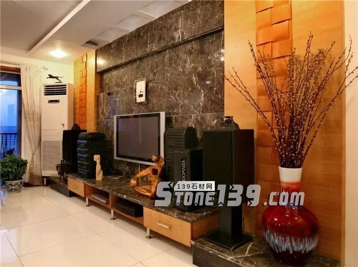 80后、90后年輕人鐘愛的大理石電視背景墻裝飾風格