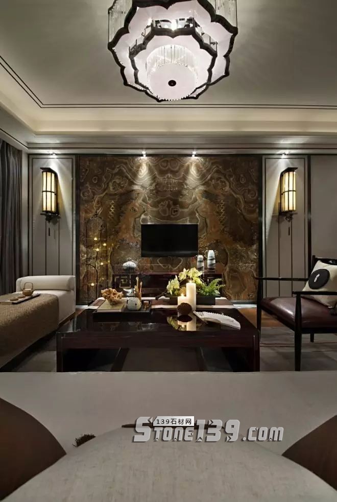 80后、90后年輕人鐘愛的大理石電視背景墻裝飾風格