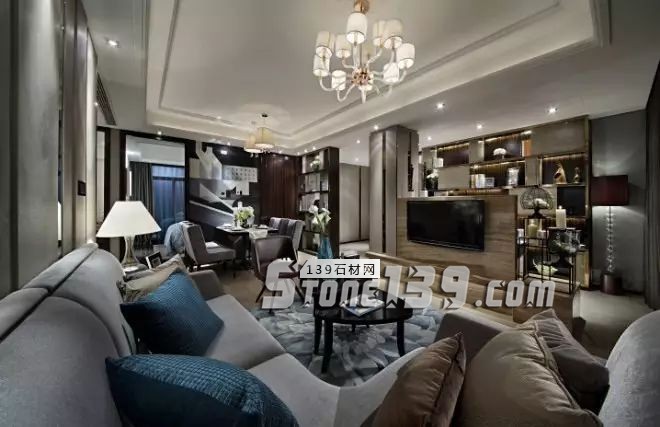 80后、90后年輕人鐘愛的大理石電視背景墻裝飾風格