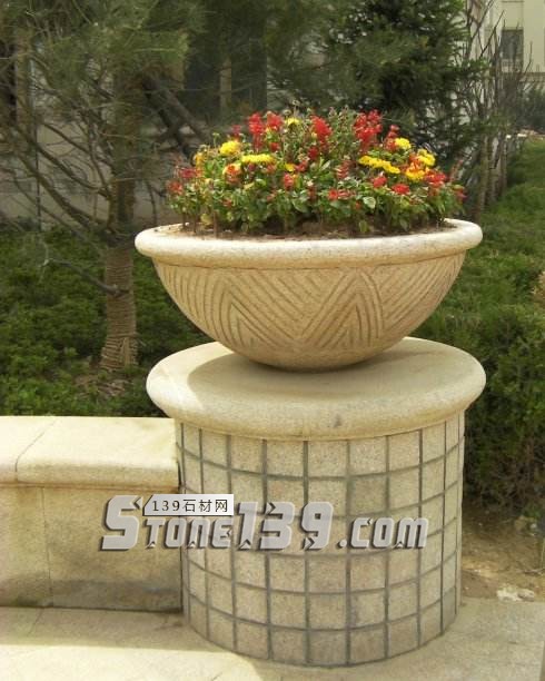 石材花缽(花盆)