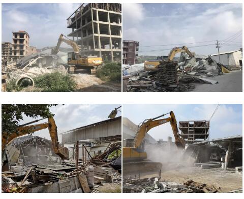 福建南安水頭官橋鎮持續打擊“三無”石材廠