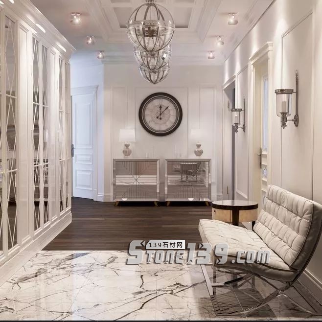2018年最流行的大理石樓梯、過道、拼花應用分享