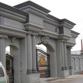 小區大門 院子石材裝飾