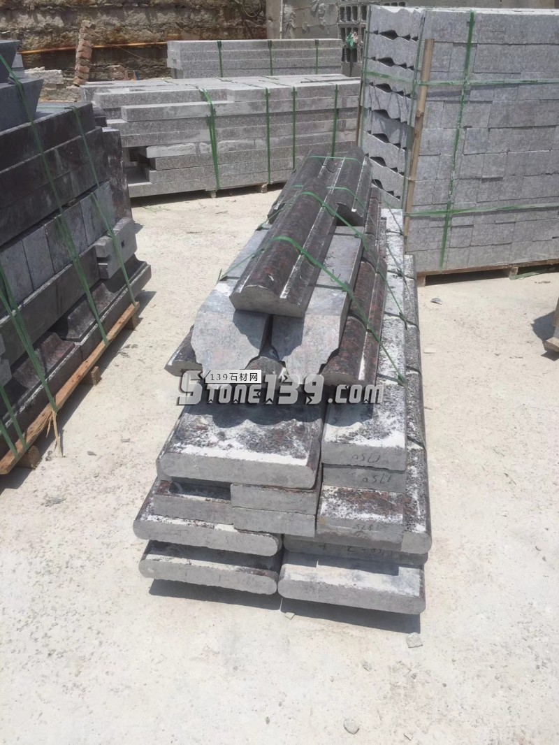 廣茂石業花崗巖產品 異形欄桿 線條 園林石材