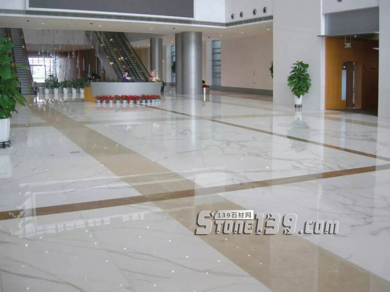 雪花白大理石經典裝飾設計案例-感受奢華紋理之美