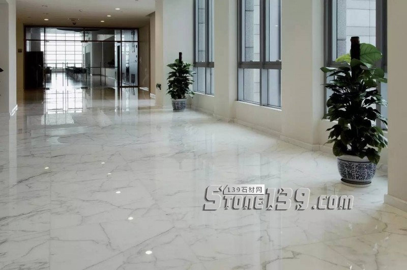 雪花白大理石經典裝飾設計案例-感受奢華紋理之美