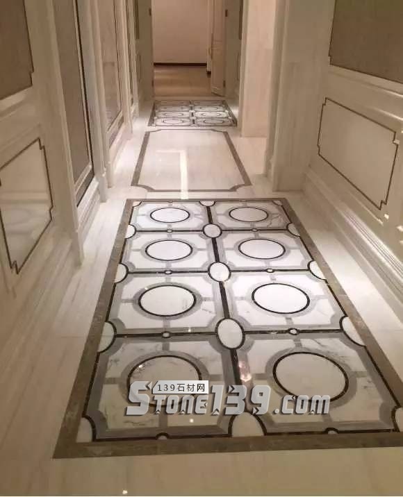 雪花白大理石經典裝飾設計案例-感受奢華紋理之美