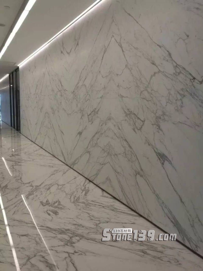 雪花白大理石經典裝飾設計案例-感受奢華紋理之美
