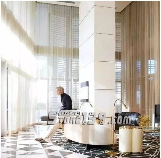 黑與白，經典的石材拼接藝術