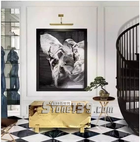 黑與白，經典的石材拼接藝術