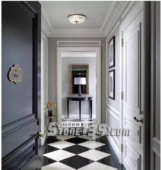 黑與白，經典的石材拼接藝術