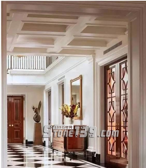 黑與白，經典的石材拼接藝術