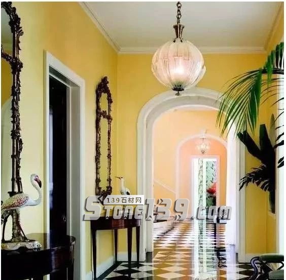 黑與白，經典的石材拼接藝術