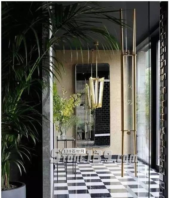 黑與白，經典的石材拼接藝術