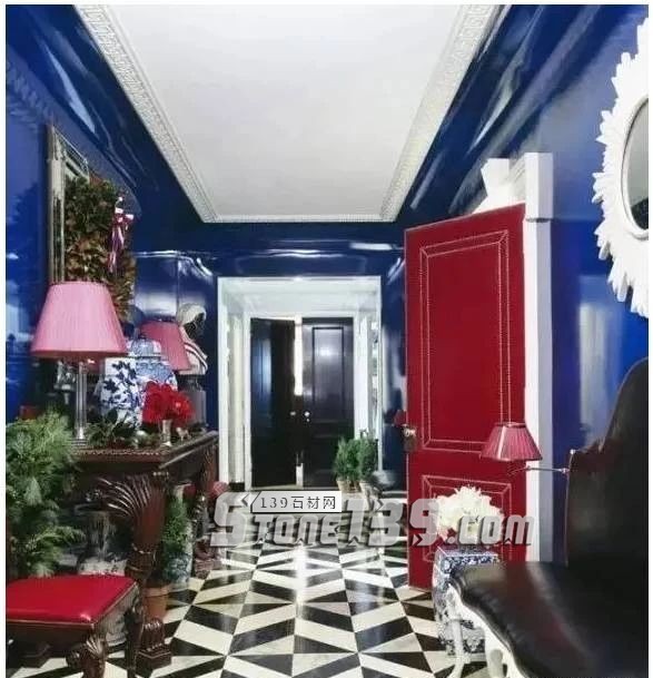 黑與白，經典的石材拼接藝術