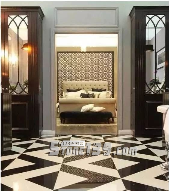 黑與白，經典的石材拼接藝術