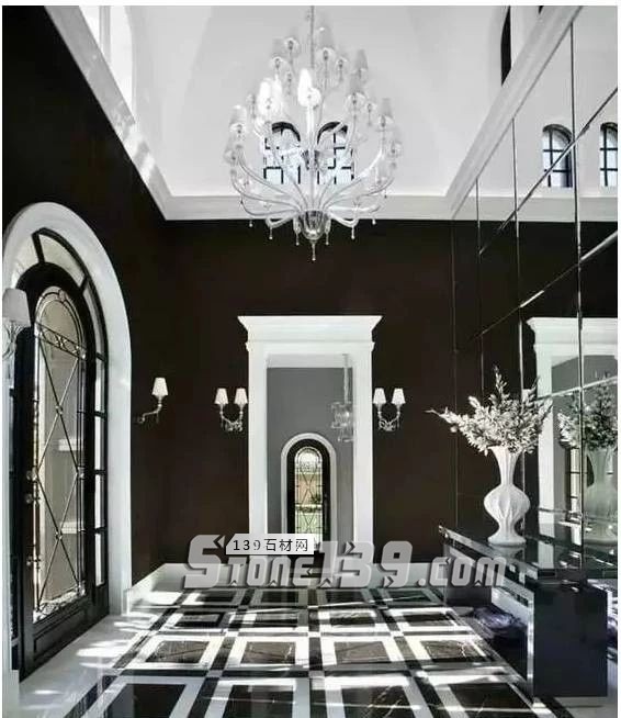 黑與白，經典的石材拼接藝術