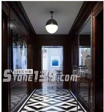 黑與白，經典的石材拼接藝術