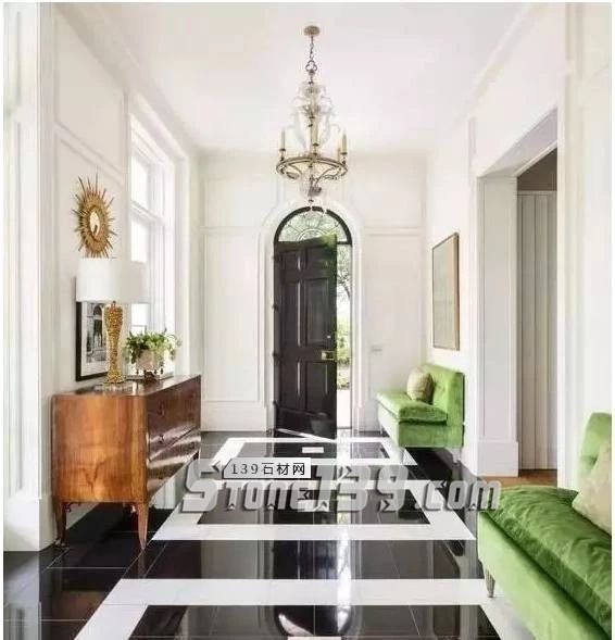 黑與白，經典的石材拼接藝術