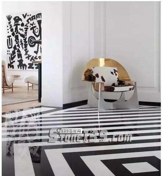 黑與白，經典的石材拼接藝術