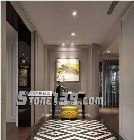 黑與白，經典的石材拼接藝術