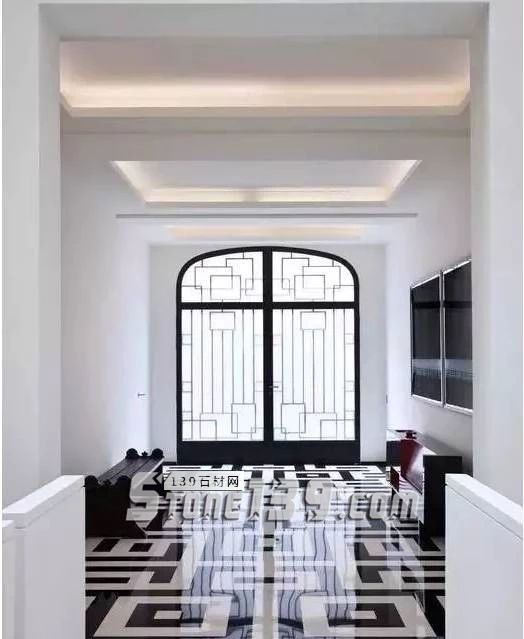 黑與白，經典的石材拼接藝術