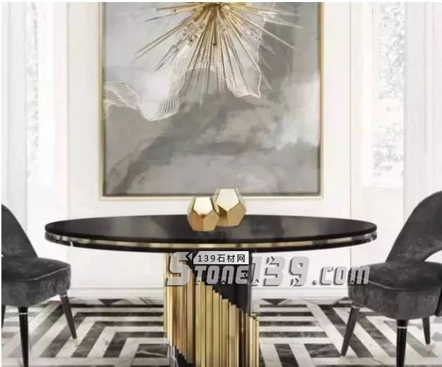 黑與白，經典的石材拼接藝術