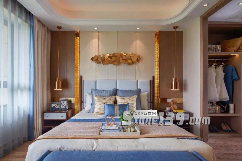 輕奢主義 | 大理石+黃銅鑲嵌設計裝飾應用