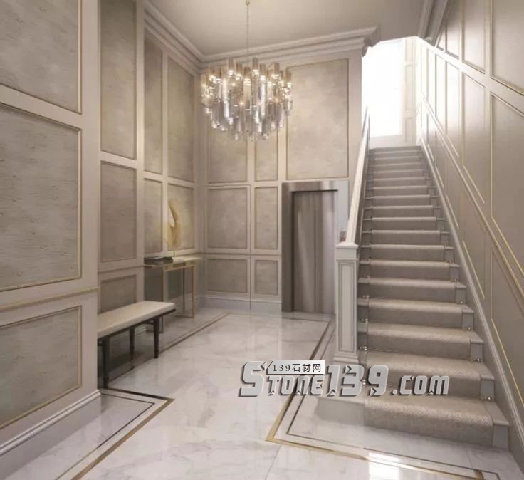 輕奢主義 | 大理石+黃銅鑲嵌設計裝飾應用