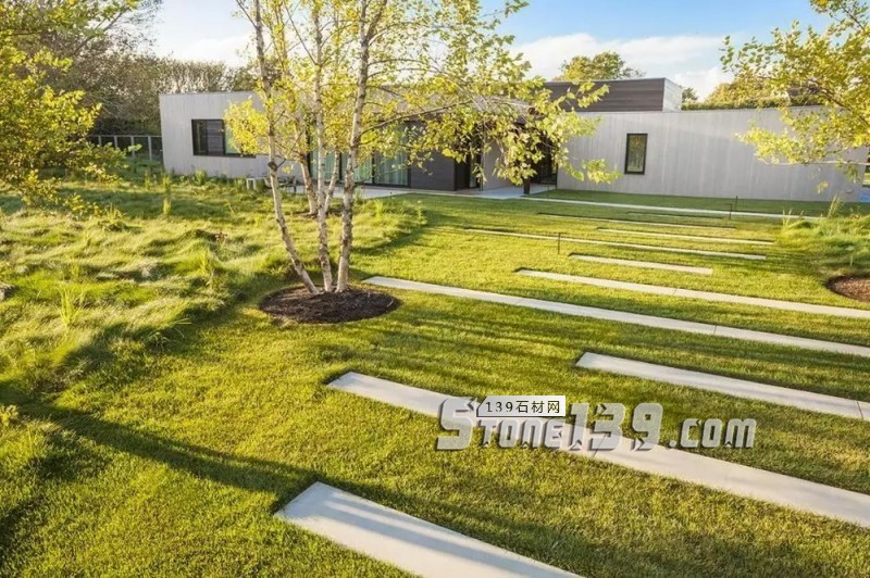 創意景觀設計,石材嵌草鋪裝惹人醉