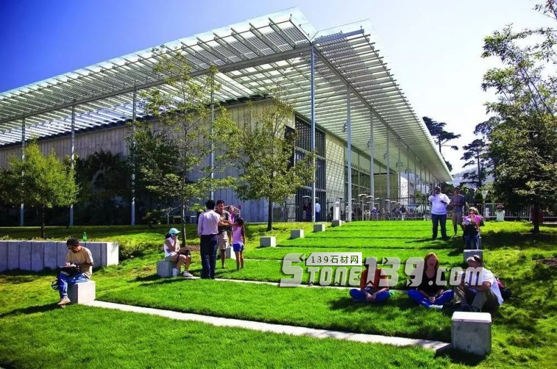 創意景觀設計,石材嵌草鋪裝惹人醉